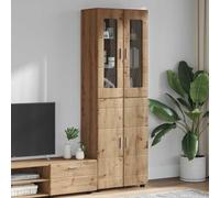 vidaXL Highboard FLORIN Artisan Oak 60 x 35 x 182 cm Engineered Wood