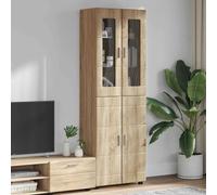 vidaXL Highboard FLORIN Sonoma Oak 60 x 35 x 182 cm Engineered Wood