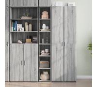 vidaXL Highboard Grey Sonoma 30x41x185 cm Engineered Wood