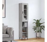 vidaXL Highboard Sideboard Cupboard Side Cabinet Grey Sonoma Engineered Wood
