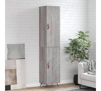 (grey sonoma, 1 door) vidaXL Highboard Sideboard Tall Storage Cabinet Side Cabinet Engineered Wood