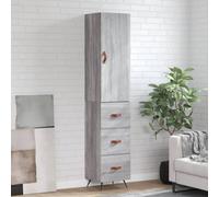 vidaXL Highboard Grey Sonoma 34.5x34x180 cm Engineered Wood