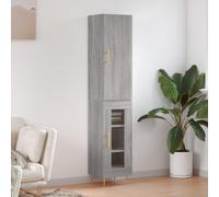 vidaXL Highboard Grey Sonoma 34.5x34x180 cm Engineered Wood