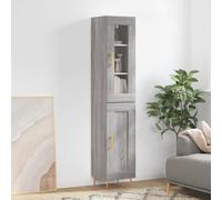 vidaXL Highboard Sideboard Cupboard Side Cabinet Grey Sonoma Engineered Wood
