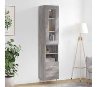 Highboard Sideboard Tall Storage Cabinet Side Cabinet Engineered Wood vidaXL