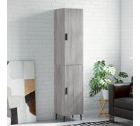 vidaXL Highboard Sideboard Cupboard Side Cabinet Grey Sonoma Engineered Wood