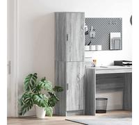 Highboard Grey Sonoma 35x39x168cm Engineered Wood Modern Storage Cabinet -Tall