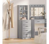 vidaXL Highboard Grey sonoma 40 x 41 x 135 cm Engineered wood