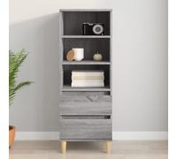 (Grey sonoma) vidaXL Highboard Engineered Wood High Sideboard Buffet Cabinet Multi Colours