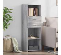 vidaXL Highboard Grey Sonoma 40x42.5x124 cm Engineered Wood