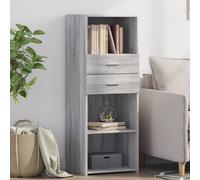 vidaXL Highboard Grey Sonoma 45x42.5x124 cm Engineered Wood