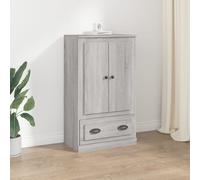 vidaXL Highboard Grey Sonoma 60x35.5x103.5 cm Engineered Wood, Grey