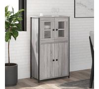 Vidaxl Highboard Grey Sonoma 62X32X106.5 Cm Engineered Wood