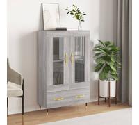 vidaXL Highboard Grey Sonoma 69.5x31x115 cm Engineered Wood
