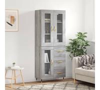 Highboard Sideboard Tall Storage Cabinet Side Cabinet Engineered Wood vidaXL