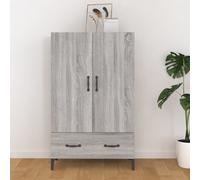 vidaXL Highboard Grey Sonoma 70x31x115 cm Engineered Wood