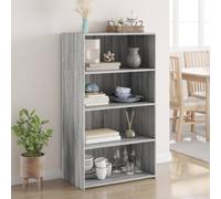 vidaXL Highboard Grey Sonoma 70x41x124 cm Engineered Wood