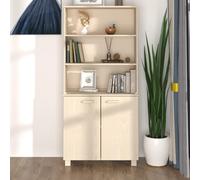 vidaXL Highboard HAMAR Solid Wood Pine Honey Brown