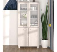 Vidaxl Highboard Hamar Solid Wood Pine White