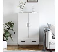vidaXL Highboard High Gloss White 69.5x31x115 cm Engineered Wood