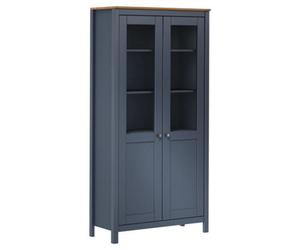 Vidaxl Highboard Hill Grey 85X37X170.5 Cm Solid Pine Wood