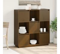 (honey brown) vidaXL Solid Wood Pine Highboard Wooden Buffet Cabinet Sideboard Multi Colours