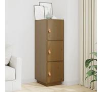 (Honey brown) vidaXL Solid Wood Pine Highboard Sideboard Storage Cupboard Multi Colours