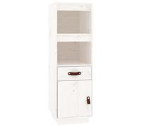 Vidaxl Highboard White 34X40X108,5 Cm Solid Wood Pine, White