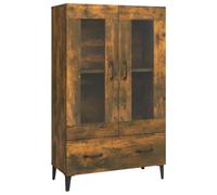 Vidaxl Highboard Smoked Oak 70X31X115 Cm Engineered Wood