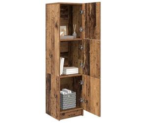 vidaXL Highboard Old Wood 31.5 x 32 x 122.5 cm | Loads of space for stashing your stuff, A distressed look for that rustic vibe, Smart vertical storage to save space