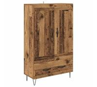 vidaXL Highboard Old Wood 69.5 x 31 x 115 cm Engineered Wood, Modern Highboard, Elegant Storage Unit, Spacious Cabinet, Durable Indoor Organizer, Rectangular Furniture for Living Room