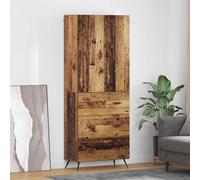 vidaXL Highboard Old Wood 69.5 x 34 x 180 cm Engineered Wood