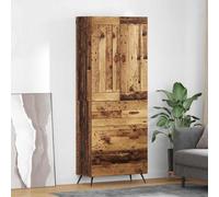 vidaXL Highboard Old Wood 69.5 x 34 x 180 cm Engineered Wood
