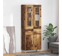 vidaXL Highboard Old Wood 69.5 x 34 x 180 cm Engineered Wood