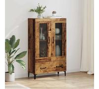 vidaXL Highboard Old Wood 70 x 31 x 115 cm Engineered Wood and Iron