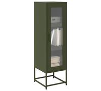 vidaXL Highboard Olive Green 36x39x123 cm Cold-rolled Steel