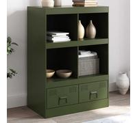 vidaXL Highboard Olive Green 67x39x95 cm Steel