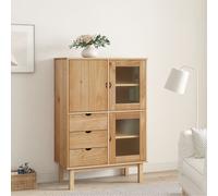 vidaXL Highboard OTTA 85x43x125 cm Solid Wood Pine