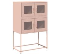 vidaXL Highboard Pink 68x39x107 cm Steel