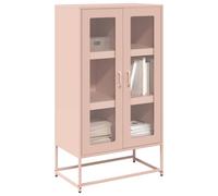 vidaXL Highboard Pink 68x39x123 cm Steel