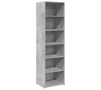 vidaXL Highboard Sideboard/Cabinet - Concrete Grey, Engineered Wood, 50x41x185 cm, Modern Style