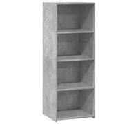 vidaXL Highboard Sideboard Cupboard - Concrete Grey Engineered Wood - Living Room Furniture - 45 x 41 x 124 cm