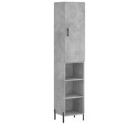 vidaXL Highboard Sideboard Cupboard Side Cabinet Concrete Grey Engineered Wood