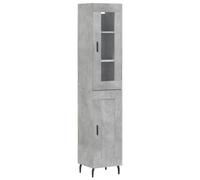 vidaXL Highboard Sideboard Cupboard Side Cabinet Concrete Grey Engineered Wood