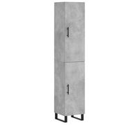vidaXL Highboard Concrete Grey 34.5x34x180 cm Engineered Wood, Grey