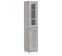vidaXL Highboard Sideboard Cupboard Side Cabinet Grey Sonoma Engineered Wood