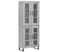 vidaXL Highboard Sideboard Cupboard Side Cabinet Grey Sonoma Engineered Wood