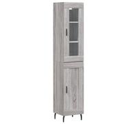 vidaXL Highboard Sideboard Cupboard Side Cabinet Grey Sonoma Engineered Wood