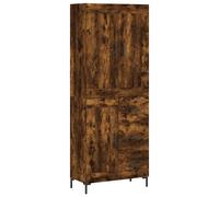 vidaXL Highboard Sideboard Cupboard Side Cabinet Smoked Oak Engineered Wood