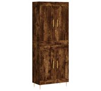 vidaXL Highboard Sideboard Cupboard Side Cabinet Smoked Oak Engineered Wood